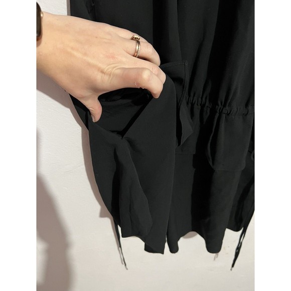 Club Monaco Black Cinched Sleeveless Romper - Picture 6 of 9